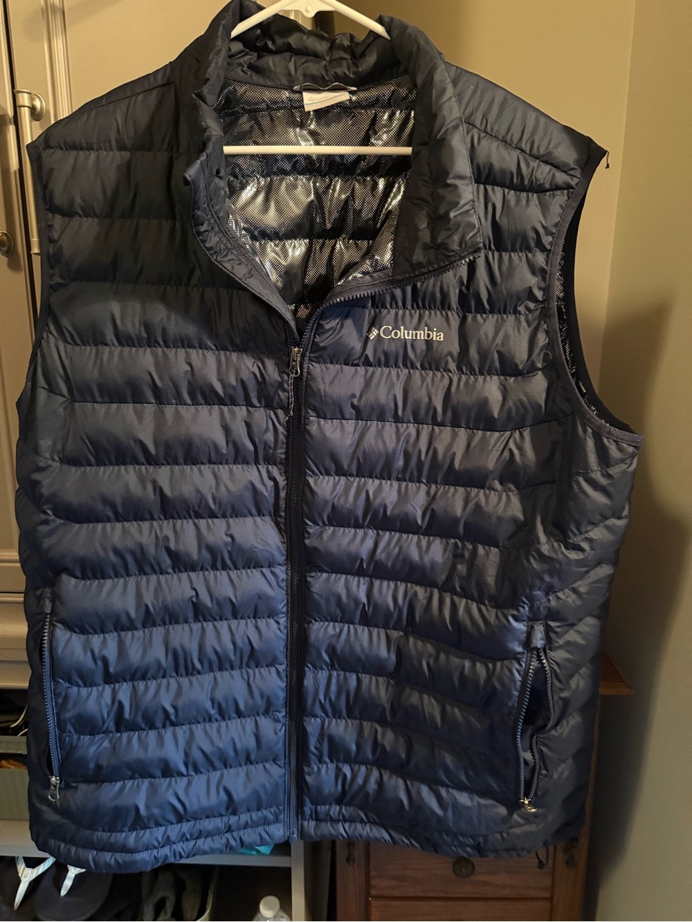 Columbia Men's Navy Omni Heat Puffer Vest